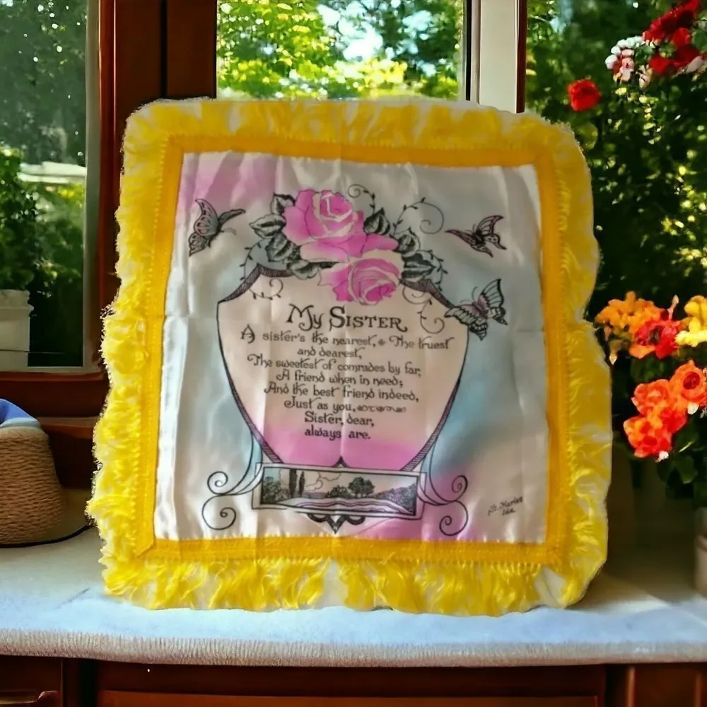 Military Satin Pillowcase Cover Vintage Home Front St Maries Idaho US‎ MY SISTER